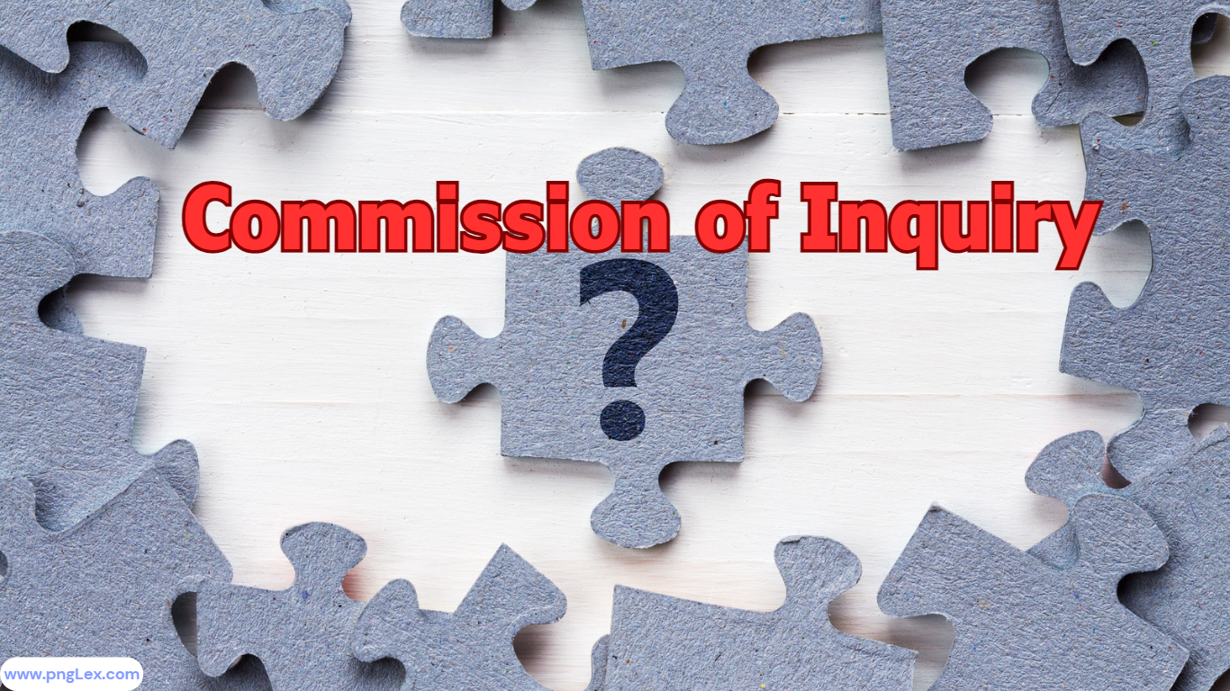 Purpose of the Commision of Inquiry