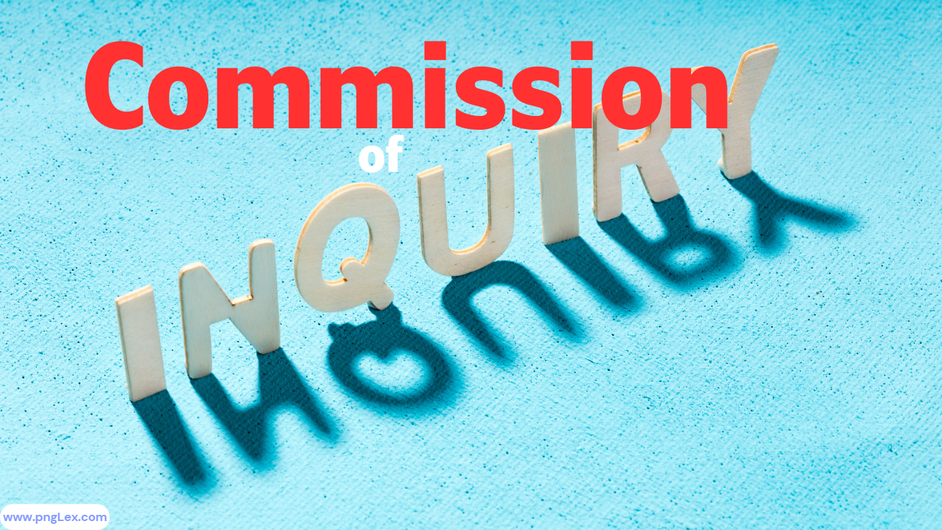 Procedures of the Commision of Inquiry