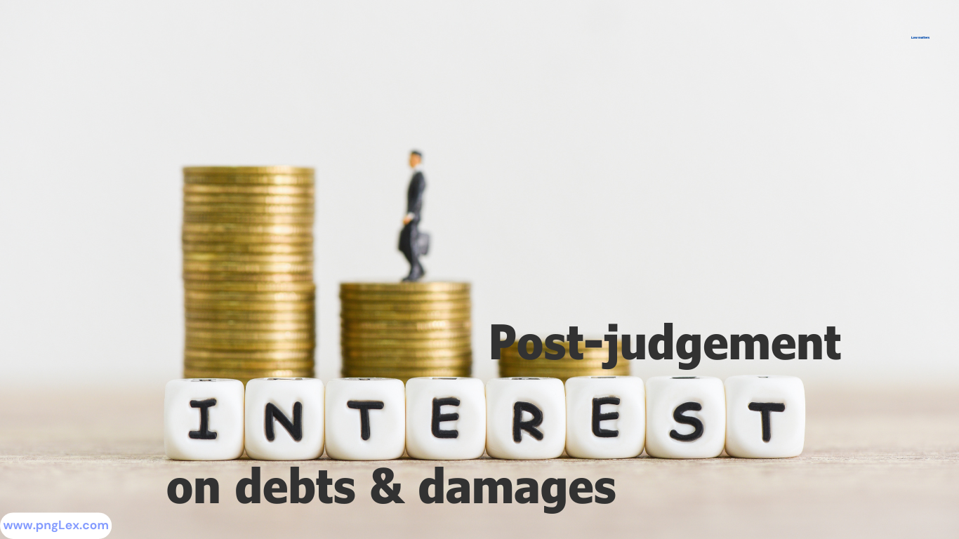 Post-judgement Interest on debt and damages