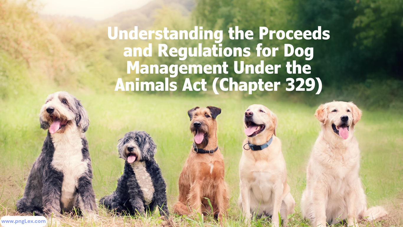 Understanding the Proceeds and Regulations for Dog Management Under the Animals Act (Chapter 329)